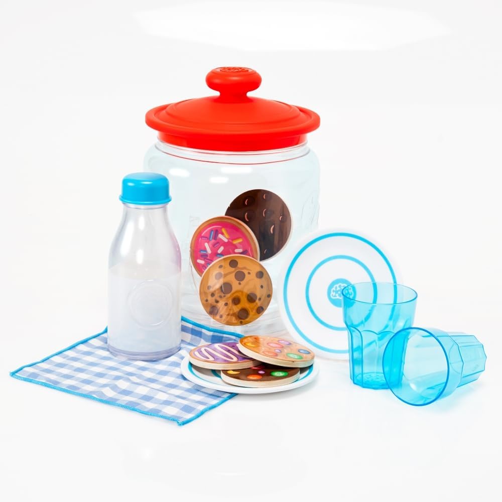 Fat Brain Toys Pretendables Milk and Cookies Set - Pretendables Milk and Cookies Set