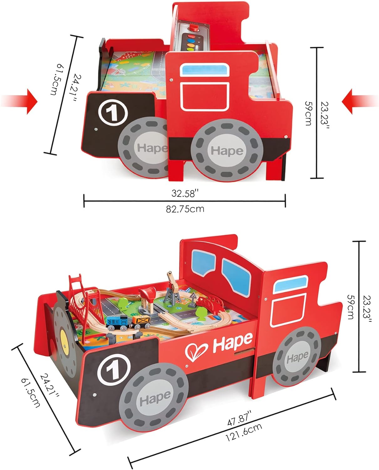 Hape Ride-On Foldable Engine Table