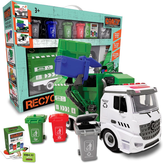 Recycling Garbage Truck Toy with Lights & Sound