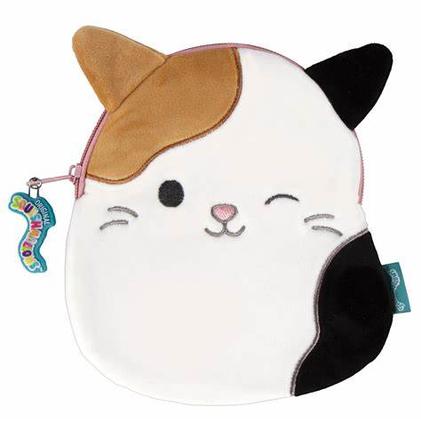 Squishmallows New Cam the Cat Die-Cut Pencil Pouch