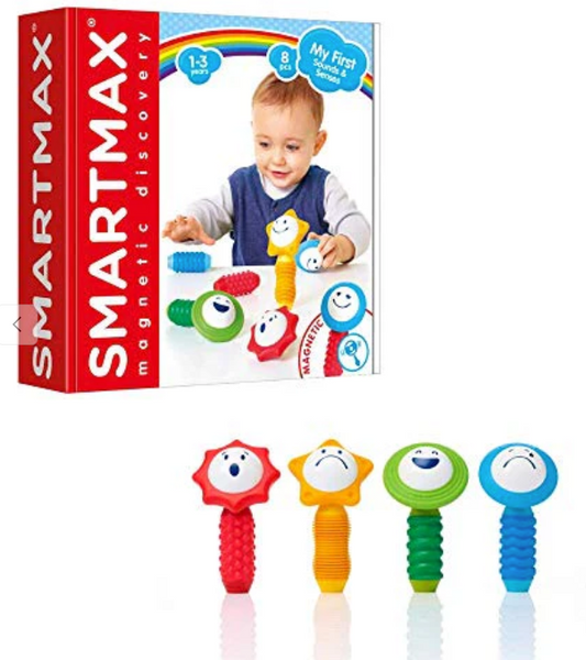 SmartMax My First Sounds & Senses Magnetic Discovery Building Kit for Ages 1+