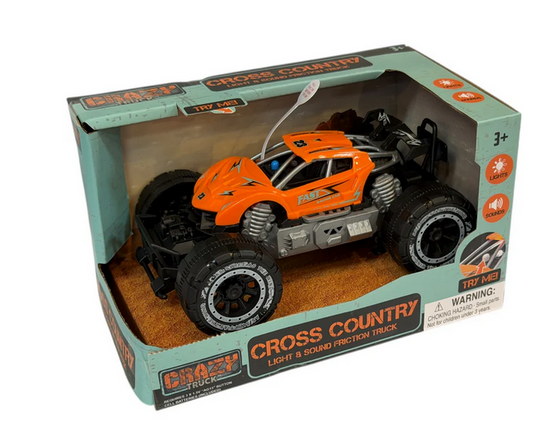 Crazy Truck - Cross Country Light & Sound Friction Truck