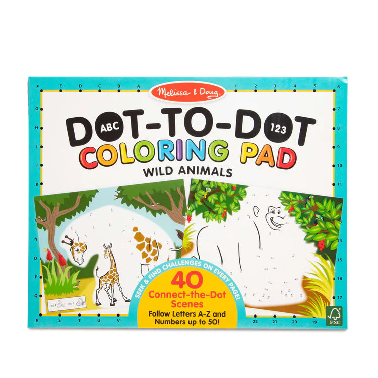 Melissa & Doug ABC - 123 Dot-to-Dot Coloring Pad