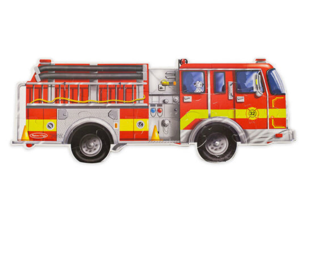 Giant Fire Truck Floor Puzzle - 24 Pieces