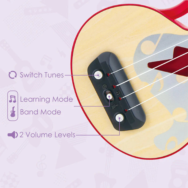 Learn With Lights Ukulele Red
