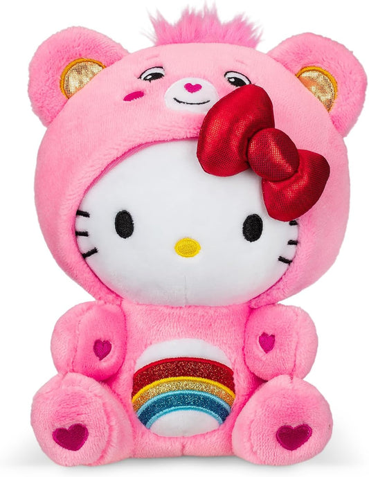 Care Bears Hello Kitty Dressed As Cheer Bear 9" Fun-Size Plush