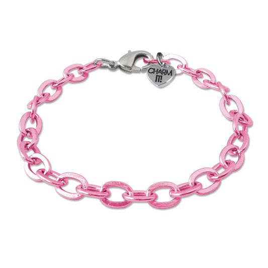 Pink Chain Link Bracelet by Charmit!
