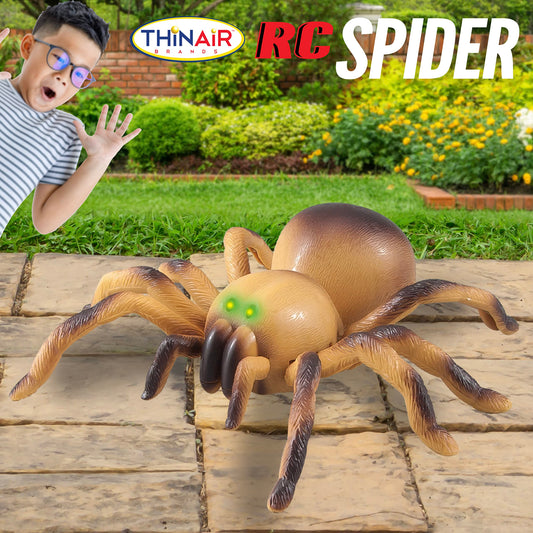 Nature Bound Remote Control Spider with Realistic Full Function Radio Control Crawling Action and Light-Up Eyes