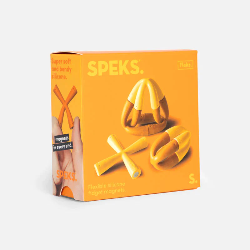Speks Fleks Silicone 6-Piece Building Set Marigold