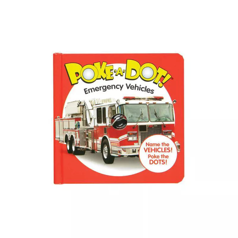 Melissa & Doug Poke-A-Dot: Emergency Vehicles - (Board Book)