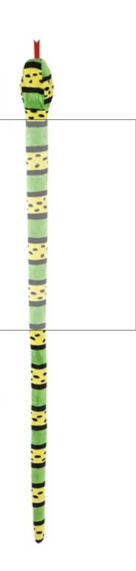 67" snake assortment plush