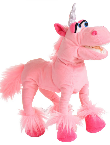 Living Puppets Spark 16-inch Pink Unicorn Hand Puppet