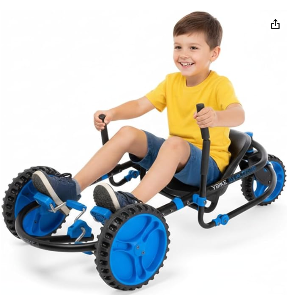 Ybike Explorer Pedal Car Wheel Go-Kart 155 lbs - Blue