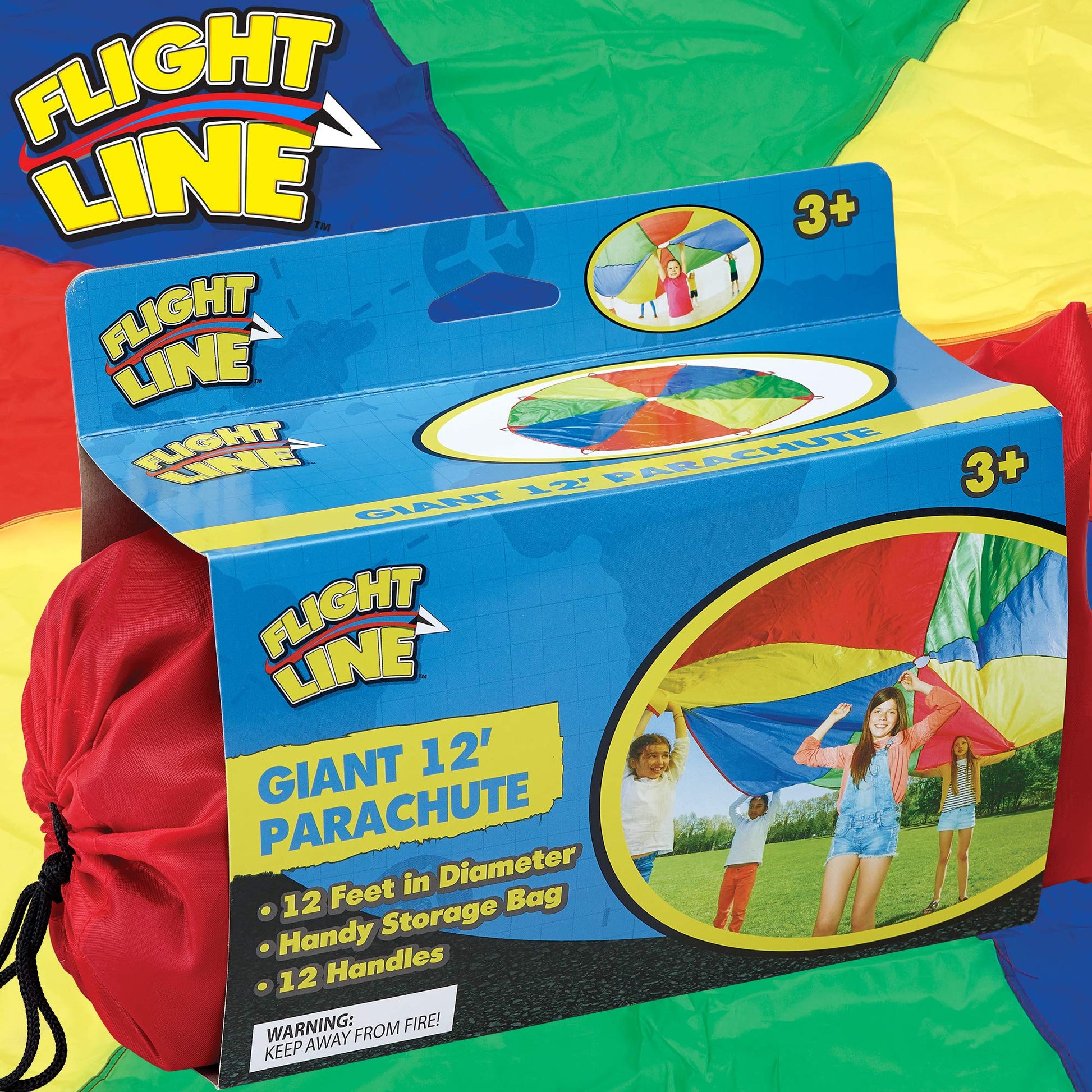 giant 12’ Play Parachute Toy w/ 8 Handles – Ready Set Play