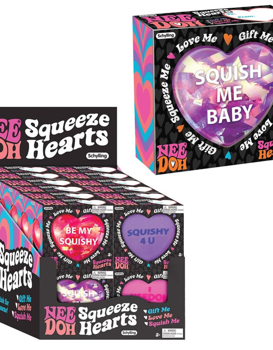 Schylling Nee-Doh Hearts Assortment- style chosen at random