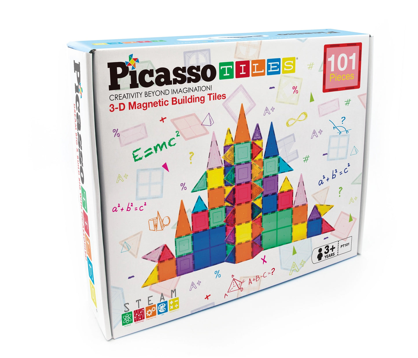 Picasso Tiles: 3D Magnetic Building Tiles 101 Pieces