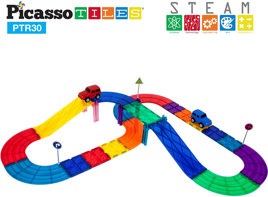 30 Pieces Racing Track Set