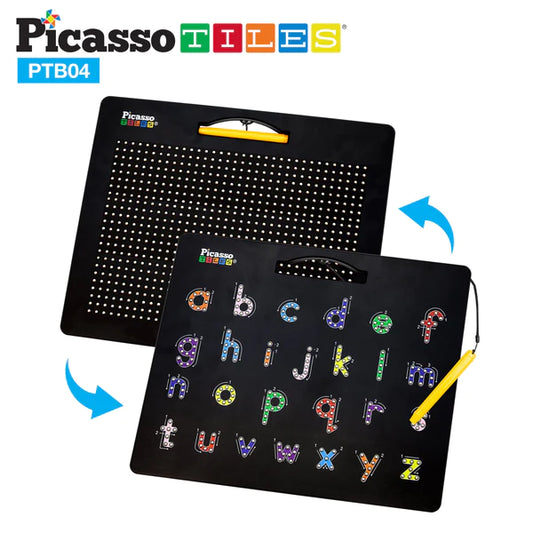 PicassoTiles 2in1 Easel Art Drawing Board with Accessories