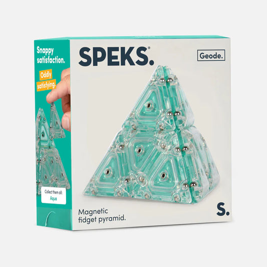 Speks Pyramid 12-Piece Building Set - Aqua