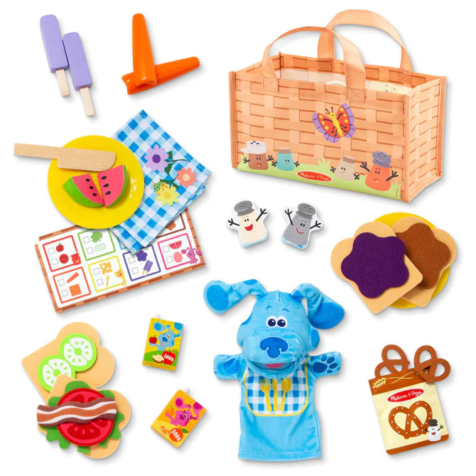 Blue’s Clues & You! Share with Blue Picnic Play Set with Hand Puppet
