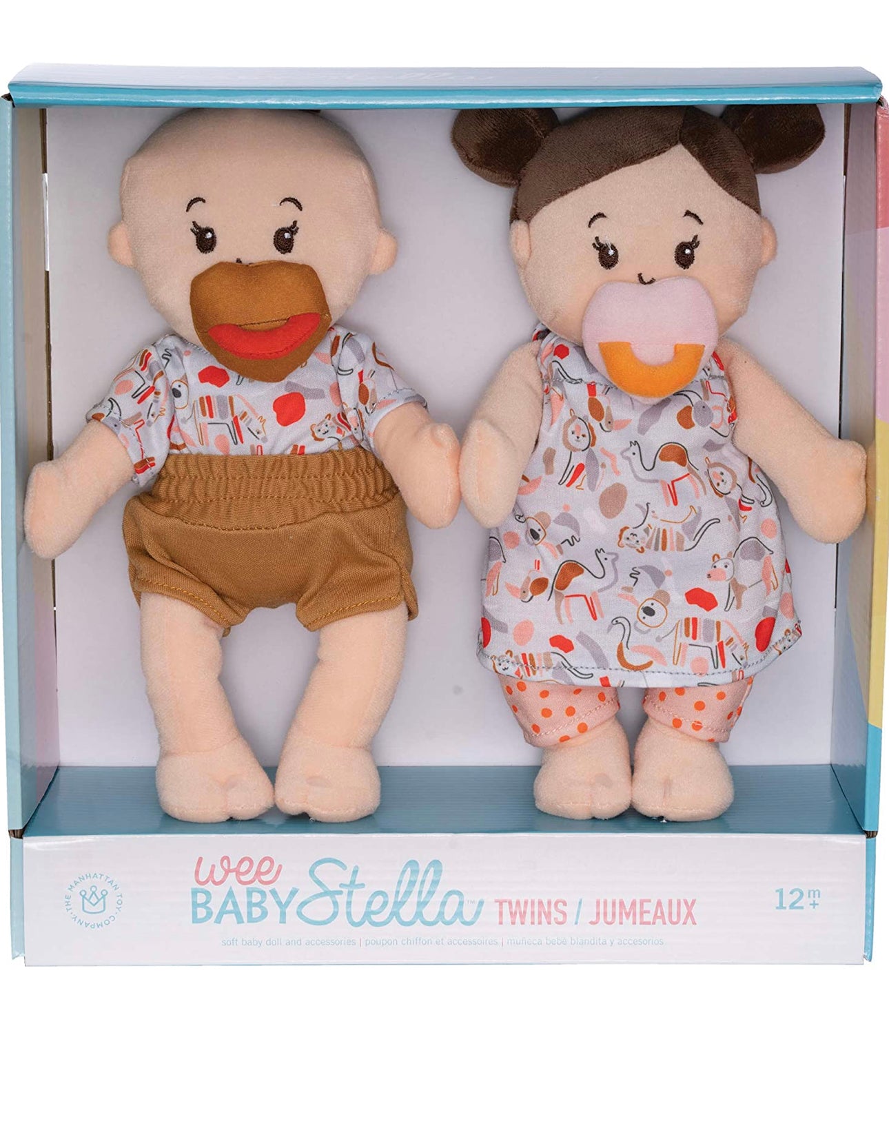 Manhattan Toy Wee Baby Stella Peach 12" Soft Baby Twin Dolls