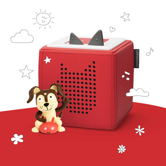 Toniebox Audio Player Starter Set with Playtime Puppy Red