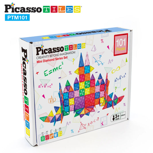 Picasso Tiles: Mini Diamond Series Set 101 Pieces