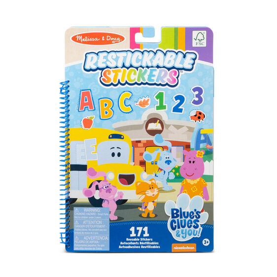 Blue's Clues & You! Restickable Stickers - Numbers & Letters