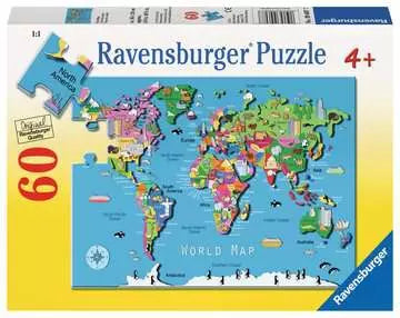World Map 60pc Puzzle
